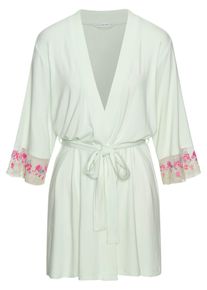 Lascana Morgenmantel Damen Gr&ouml;&szlig;e L opal / pastellgr&uuml;n / pink