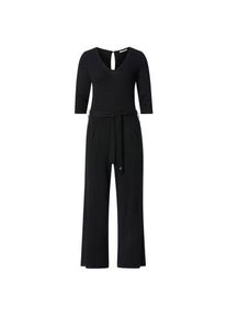 Alma & Lovis Alma & Lovis Damen-Jumpsuit Piqu&eacute; Schwarz L