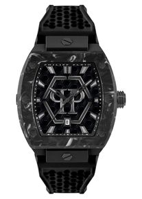 Philipp Plein, Hommes Montre à affichage analogique 'The Hexagon Phantom', anthracite / noir