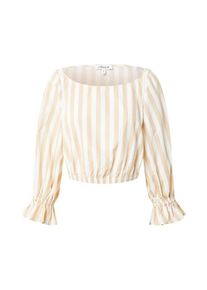 EDITED, Femmes Chemisier 'Peppa', beige / blanc