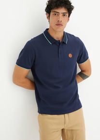 Piqu&eacute;-Poloshirt aus reiner Bio-Baumwolle in blau, Gr&ouml;sse 68/70 (4XL), 100% Baumwolle, bonprix