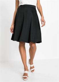Rock aus festem Jersey Stoff in schwarz, Grösse 32/34 (XS), bonprix