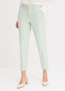 Stretch-Twill-Hose mit Biese in grün, Grösse 50, 97% Baumwolle, bonprix