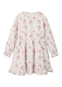 name it, Filles Robe 'NKFFEMBRODER', rose / rose clair / blanc