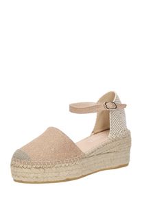 macarena, Femmes Espadrilles, beige / or / gris