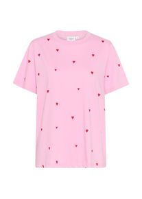 Saint Tropez T-Shirt 'Dagni' Damen, rosa / rot, Gr&ouml;&szlig;e L