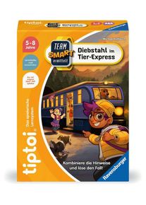 Ravensburger Team SMART ermittelt: Diebstahl im Tier-Express - Lernspiel - ab 5 Jahre