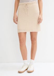 Minirock aus Lochspitze gefüttert in beige, Grösse 40/42 (M), bonprix