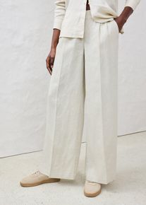 Leinenhose in beige, Grösse 38, bonprix