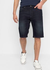 Stretch-Jeans-Bermuda mit verstärktem Schritt Regular Fit in blau, Grösse 46, 98% Baumwolle, bonprix