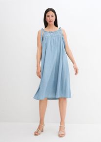 Midi-Jeanskleid in blau, Grösse 38, bonprix