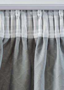 Jacquard Vorhang mit grafischem Design (1er Pack) in petrol | 225x135 cm | bonprix