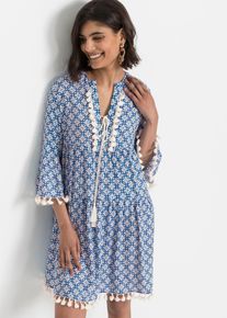 Tunika-Kleid aus softer Viskose in blau, Grösse 36, bonprix