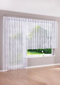 Jacquard Gardine (1er-Pack) in weiss | 120x300 cm | bonprix