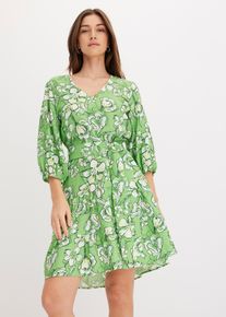 Minikleid aus softem Viskose-Mix in gr&uuml;n, Gr&ouml;sse 50, bonprix