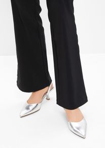 Sling Pumps in silber, Grösse 37, bonprix
