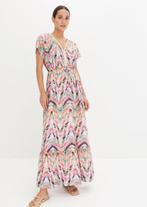 bedrucktes Maxikleid in beige, Grösse 36/38 (S), bonprix