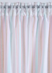Bio Baumwoll Vorhang mit Streifen (1er Pack) in bunt, 225x110 cm, 100% Baumwolle, bonprix
