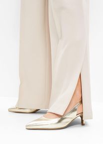 Sling Pumps in beige, Grösse 38, bonprix
