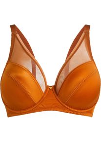 Minimizer BH mit Bügel mit glänzendem Material in braun, Grösse 90D, bonprix