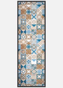 Fußmatte in Kachel-Optik in blau | 38x59 cm | bonprix