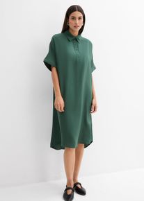 Blusenkleid aus feiner Viskose in grün, Grösse 36, bonprix
