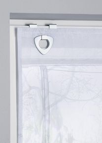 Raffrollo mit Druck in weiss | 130x60 cm | bonprix