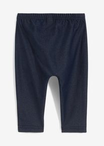 Baby-Leggings aus weicher Baumwollmischung in blau, Grösse 56/62, bonprix