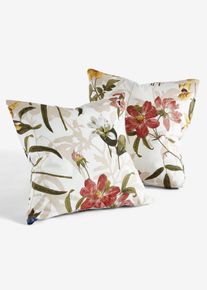 Tagesdecke mit floralem Design in beige | 210x140 cm | 100% Baumwolle | bonprix