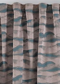 Jacquard Vorhang mit Wellen (1er Pack) in beige | 175x135 cm | bonprix