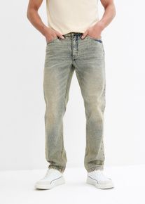 Regular Fit Stretch-Jeans aus schwerem robustem Denim Straight in blau, Grösse 36, 97% Baumwolle, bonprix