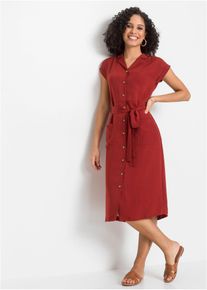 Blusenkleid in rot, Gr&ouml;sse 34, bonprix