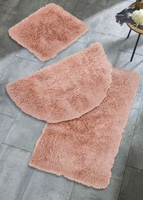 Memory Schaum Badematte mit Synthetik Fell in beige | 45x50 cm | bonprix