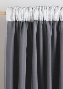 Jacquard Vorhang (1er Pack) in grau, 175x135 cm, bonprix