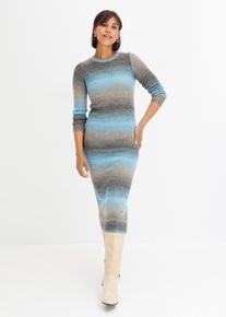 Strickkleid mit Farbverlauf in blau, Grösse 44/46 (L), bonprix
