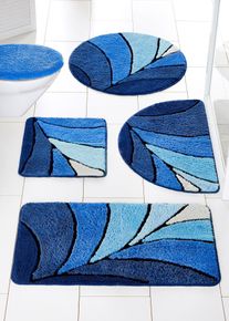 Badematte mit hohem Flor in blau | 45x50 cm | bonprix
