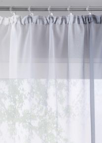 Gardinen aus leichtem Voile auch in extralang (2er Pack) in grau, 145x144 cm, bonprix