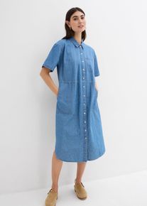 Jeanskleid Oversized in blau, Grösse 50, 100% Baumwolle, bonprix