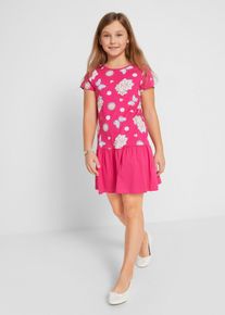 Shirtkleid aus reiner Bio-Baumwolle in pink, Grösse 128/134, 100% Baumwolle, bonprix
