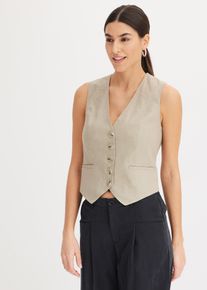 Weste in beige, Grösse 38, bonprix