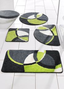 Badematte mit Kreisen in grün | 45x50 cm | bonprix