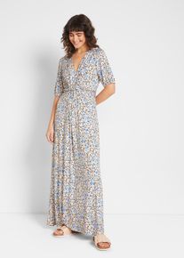 Maxi-Umstands- und Stillkleid aus Jersey in blau, Grösse 52/54 (XXL), bonprix