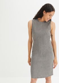 Jeanskleid Knielang in grau, Grösse 48, 98% Baumwolle, bonprix