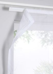 Transparentes Raffrollo einfarbig in weiss, 155x80 cm, bonprix