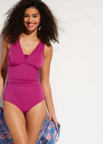 Medium Shape-Badeanzug mit breiten Trägern in lila | Grösse 54 | bonprix