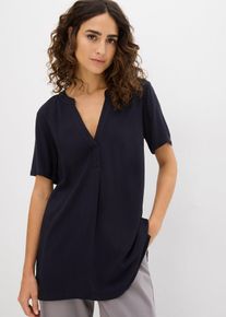 Long-Tunika aus nachhaltiger Viskose in schwarz | Grösse 46 | bonprix