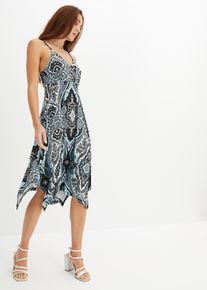 Bedrucktes Kleid in blau, Grösse 44/46 (L), bonprix
