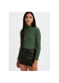 Levi's LEVI'S® Langarmshirt »FLORA MOCKNECK«, im Ringeldessin mit Wellenkanten blau L (40) blues Stehkragenshirt ""FLORA MOCKNECK"" im Ringeldessin von Levi's®