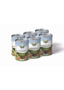 Hypoallergenes Hundefutter Nass mit Insekten getreidefrei - Naturfarm-Menü von Bellfor Hundefutter - 6 x 400 g