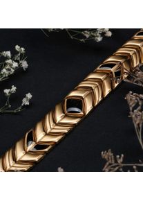 Holzkern Armband Prelude (Ahorn/Gold), Naturholz, Herren, größenverstellbar